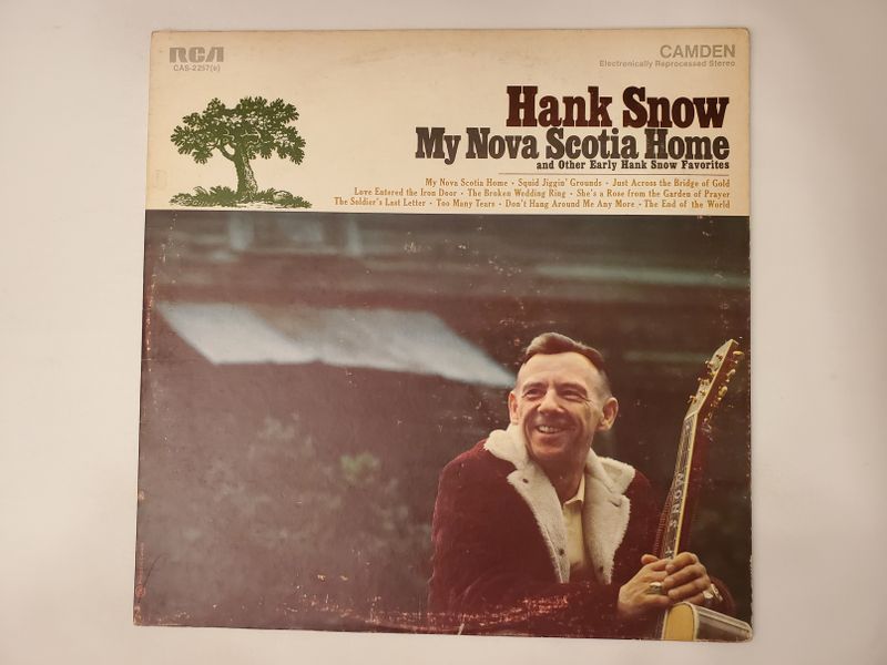 Hank Snow My Nova Scotia Home vinyl record